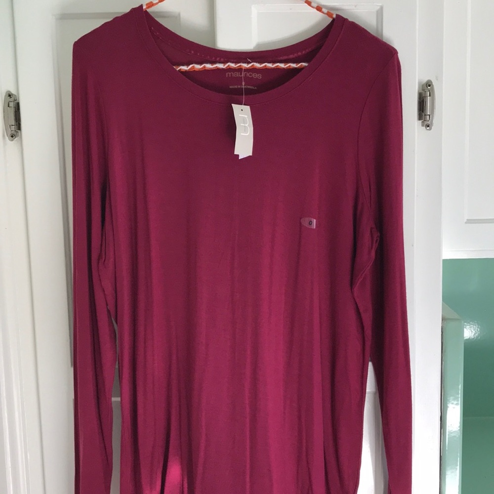 Maurice’s Long Sleeve T Size 0 New w/tag